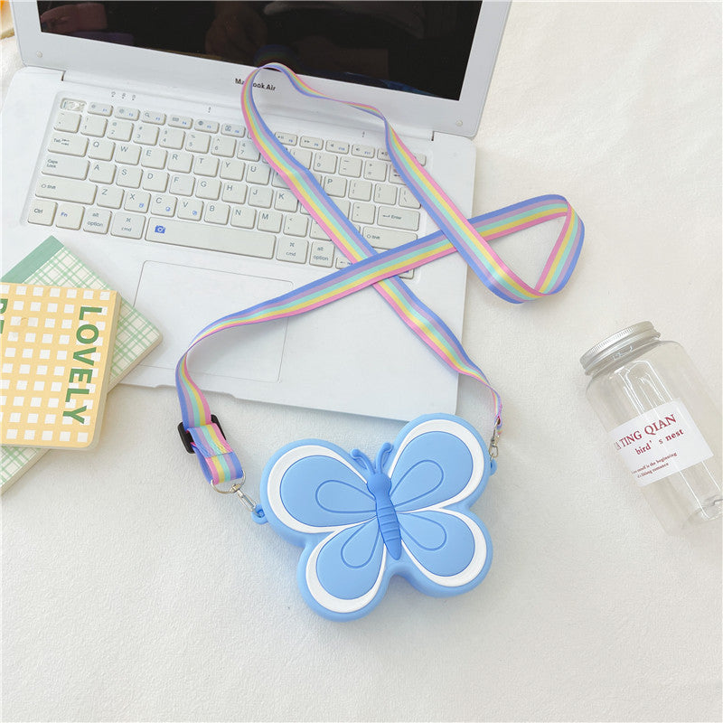 Children's Silicone Cute Colorful Small Butterfly Sweet Children's Coin Purse