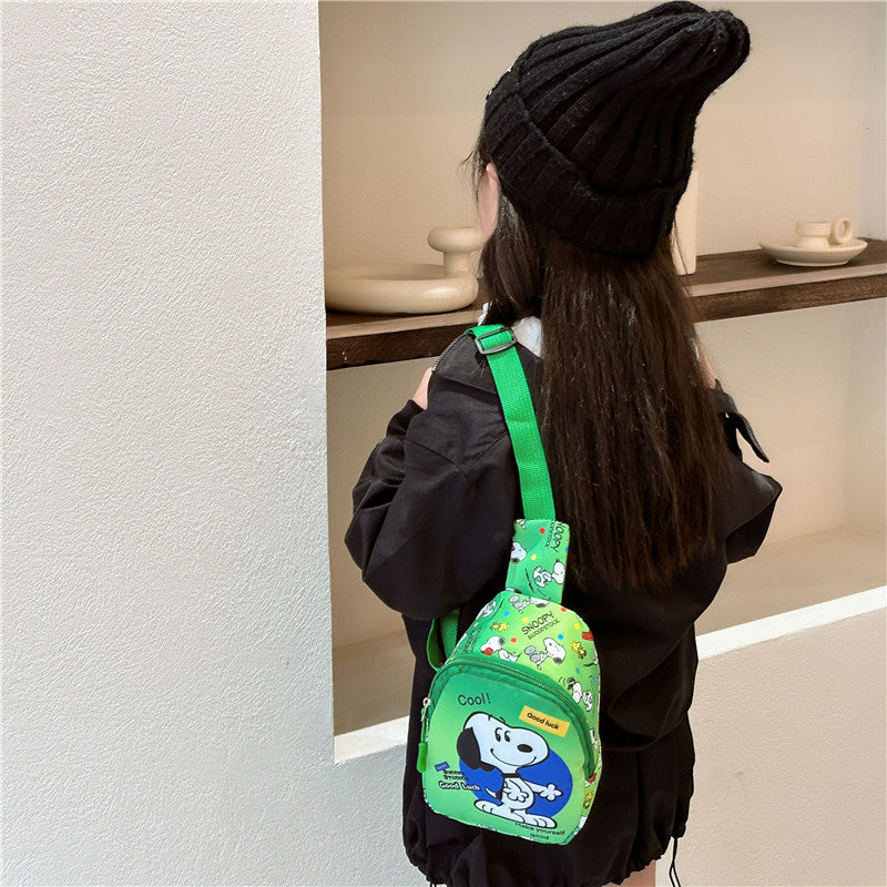 Children's Autumn Korean Cartoon Cute Little Boy Children's Shoulder Bags