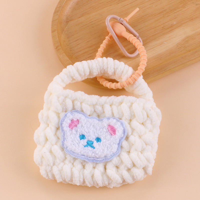 Knitted Earphone Sleeves Apple Protective Female Coin Purses