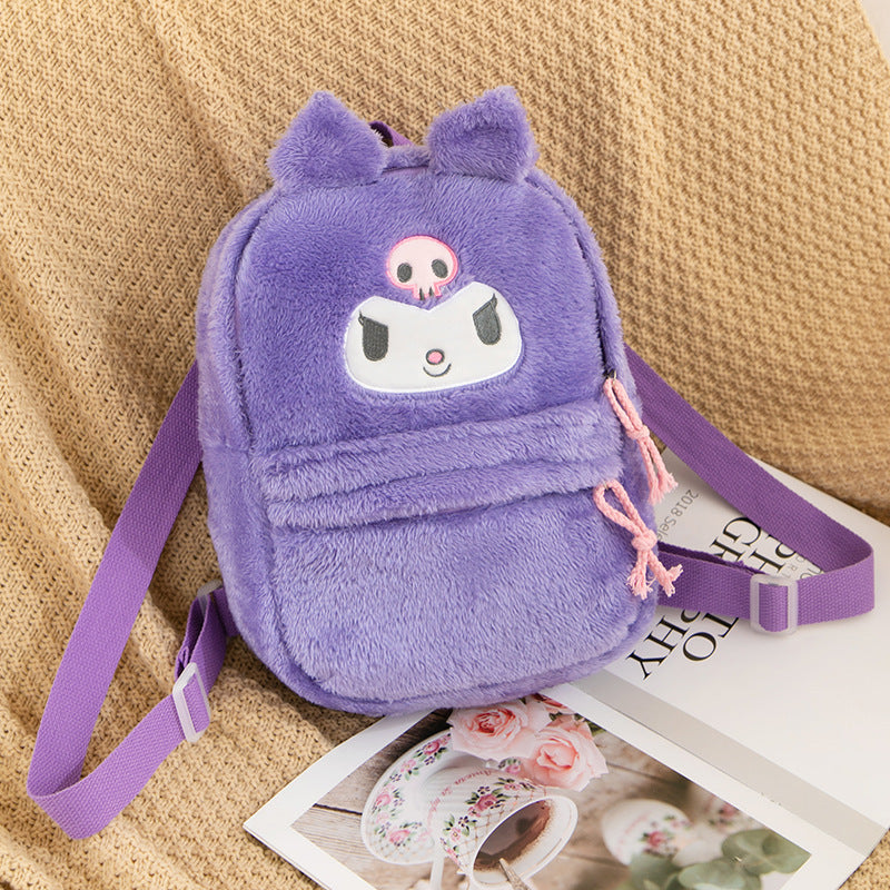 Cartoon Clow Plush Female Heart Cute Storage Small Bags