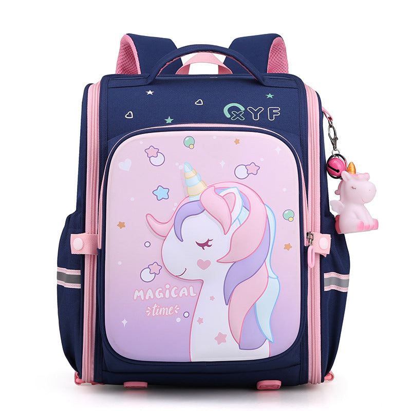 Children's Primary Female Year-old Cartoon Spine Protection Elementary School Students' Schoolbags