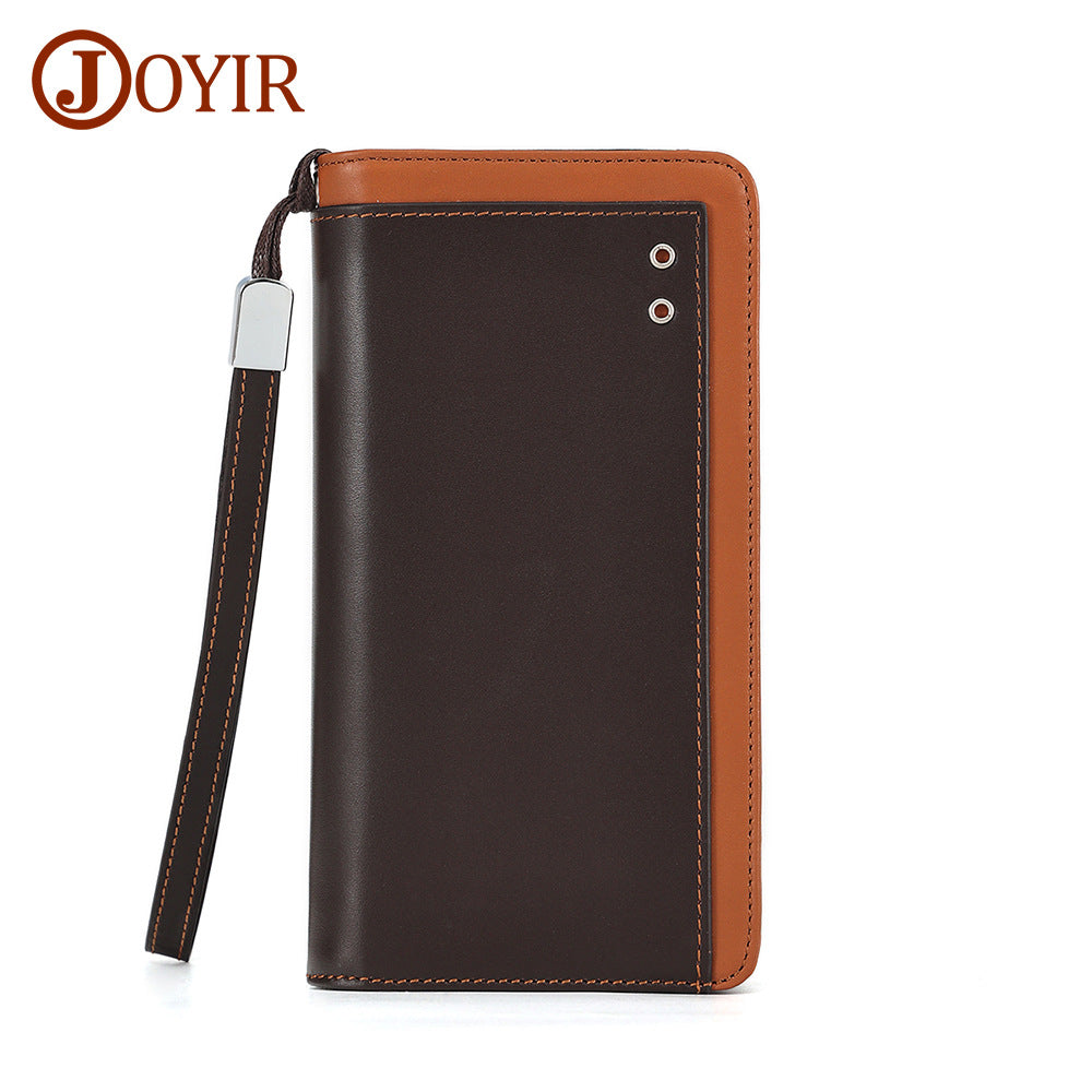 Men's Long Leather Zipper Male Youth Business Men's Wallets