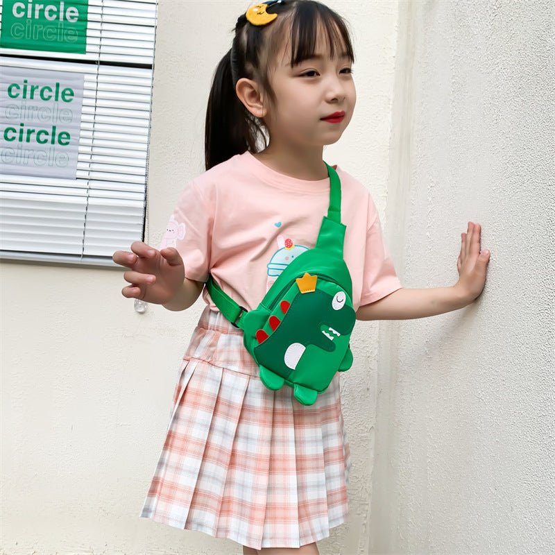 Children's Cute Little Dinosaur Nylon Cloth Personality Children's Waist Packs