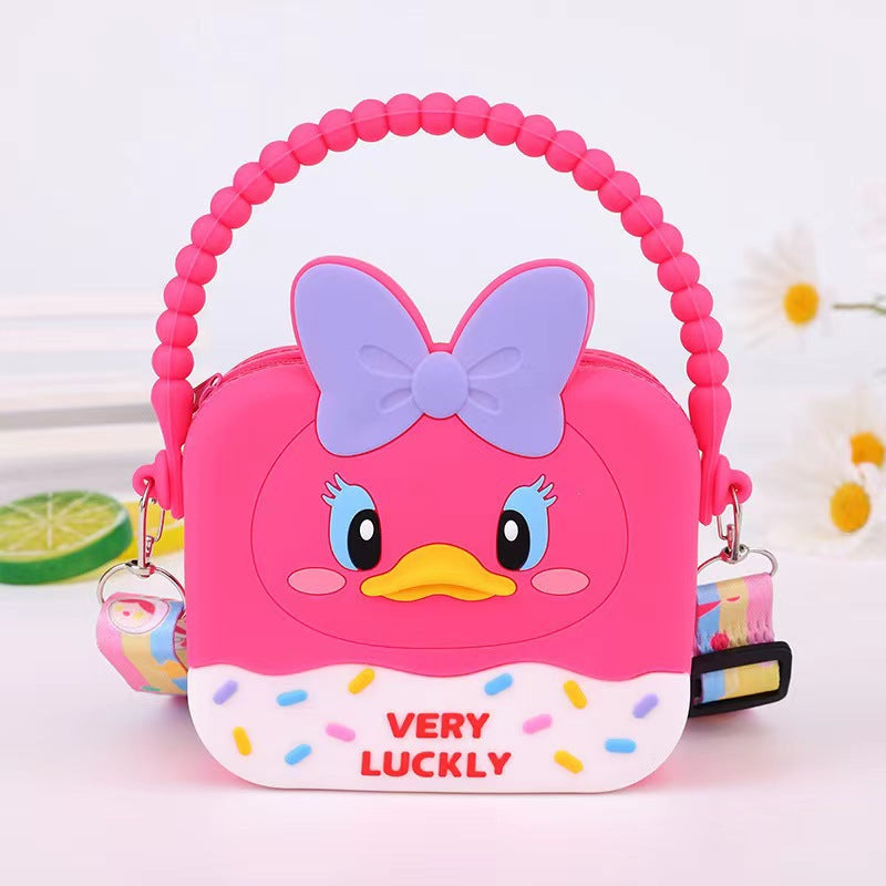 Children's Cartoon Portable Silicone Little Large Capacity Coin Purses