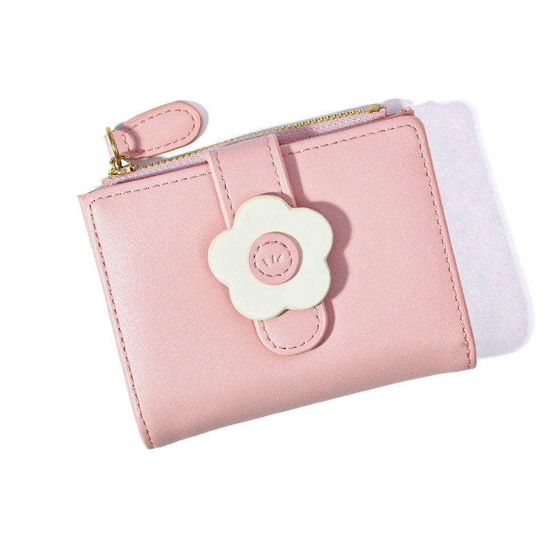 Flower Lady Solid Color Simple None Ladies Wallets