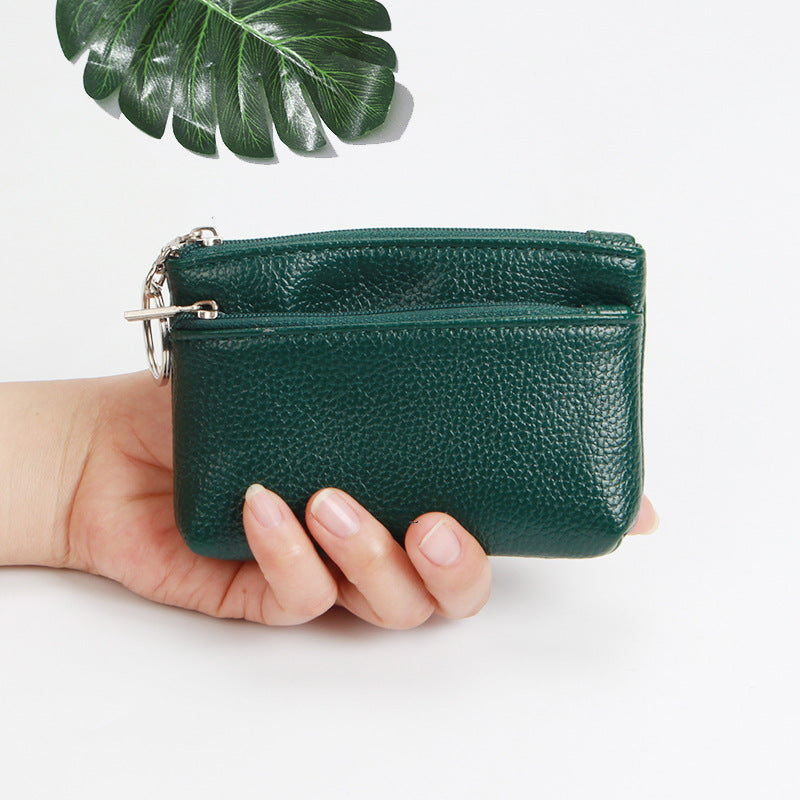 Petite pochette compacte pour femmes, mini porte-monnaie court