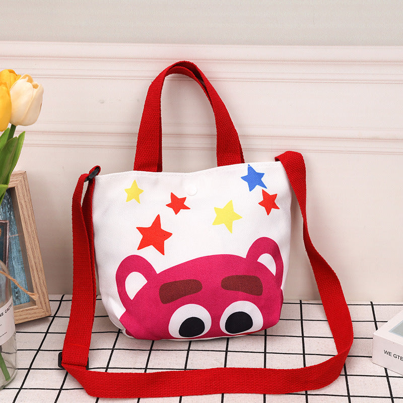 Children's Canvas Korean Style Small Iti Portable Children's Shoulder Bags