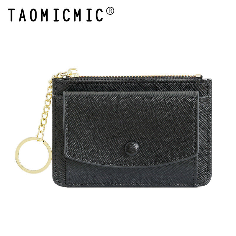 Porte-monnaie Simple et petit Style classique avancé pour femmes, mignon