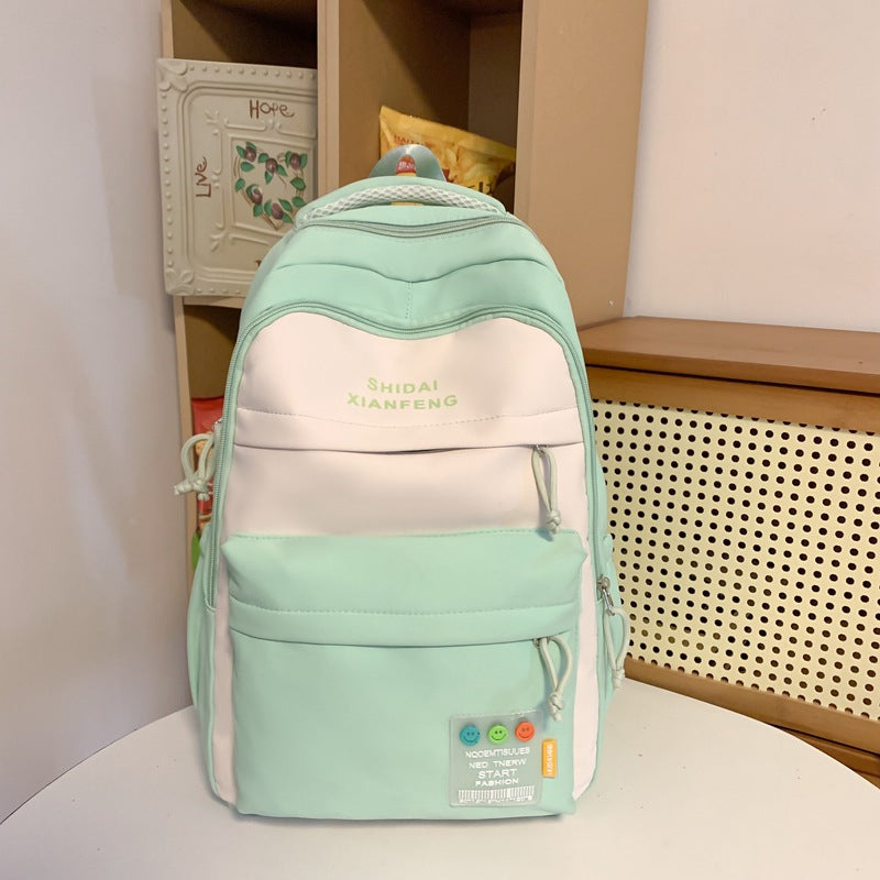 Korean Good-looking Junior High Primary Color Backpacks