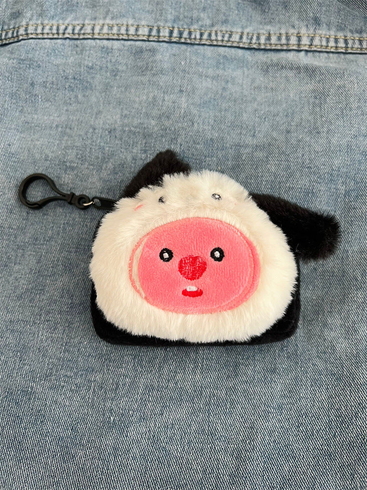 Pendentif en peluche, articles portables, rangement des porte-monnaie