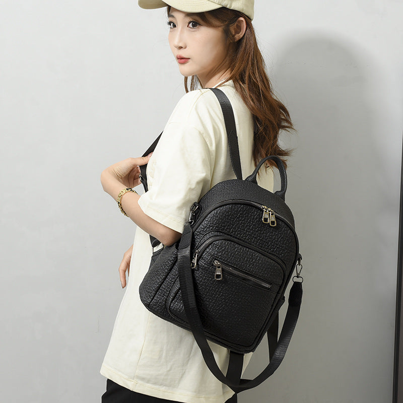 Women's Soft Leather Fashion Elephant Comfortable Fabric Backpacks