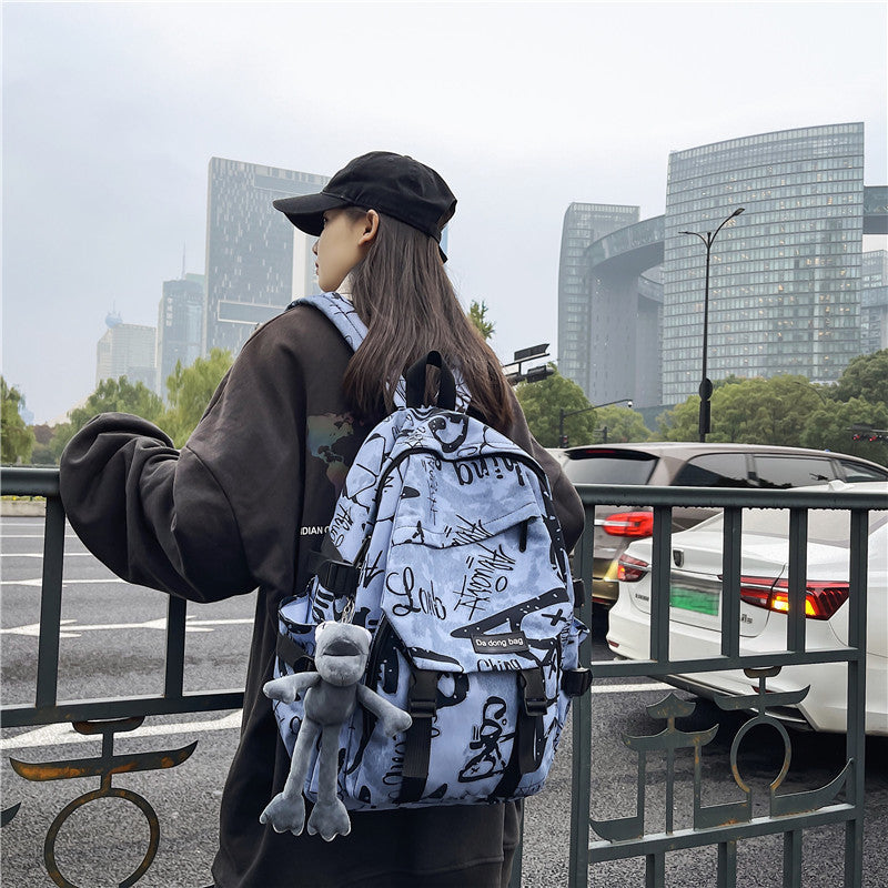 Women's & Men's & Capacity Fashion College Simple Cool Middle School Students' Schoolbags