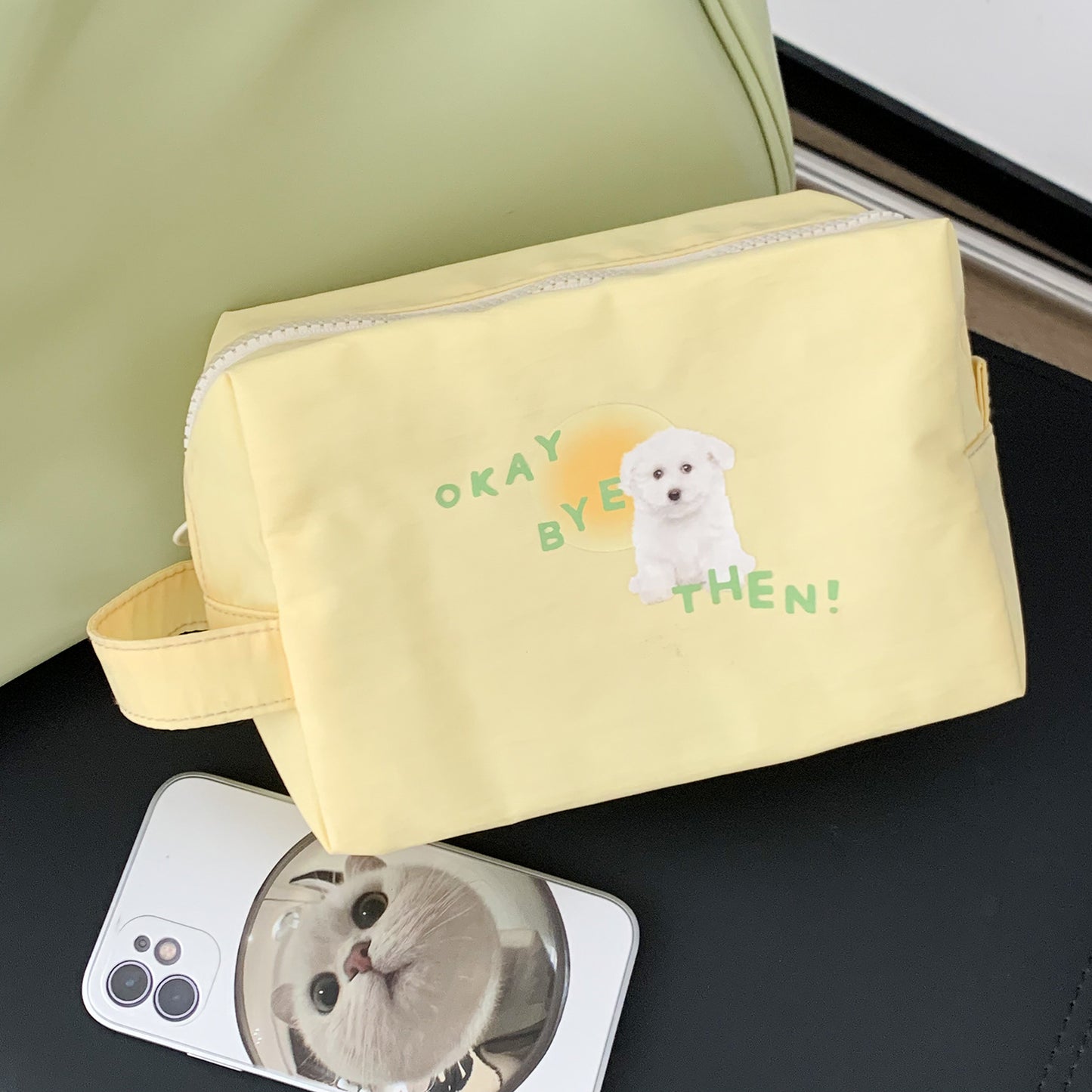 Repair Dog Cute Salt Portable Large Capacity Cosmetic Bags