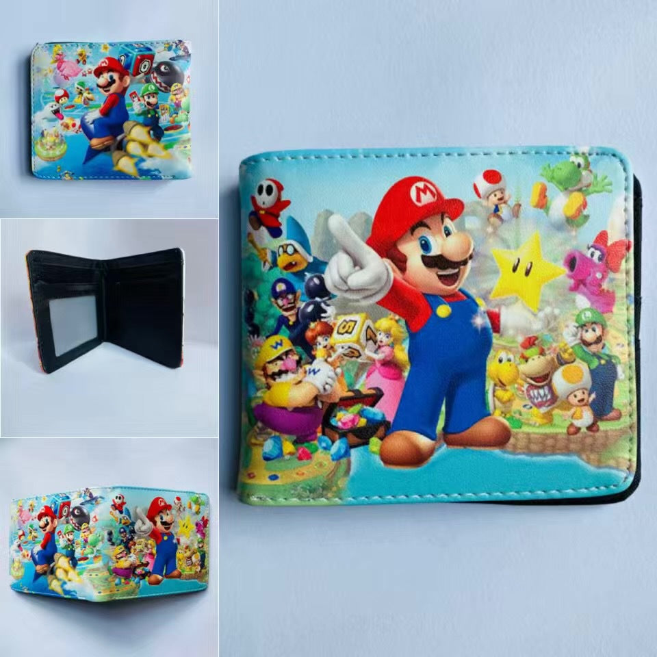 Super Mary Game Anime Peripheral Mario Coin Purses