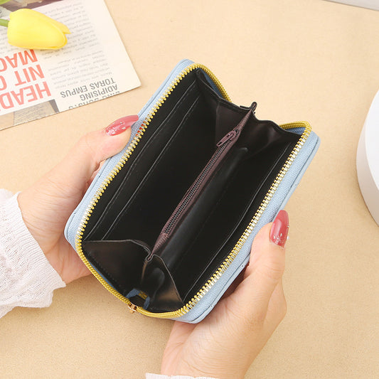 Women's Korean Small Short Medium Style Zipper Ladies Wallets