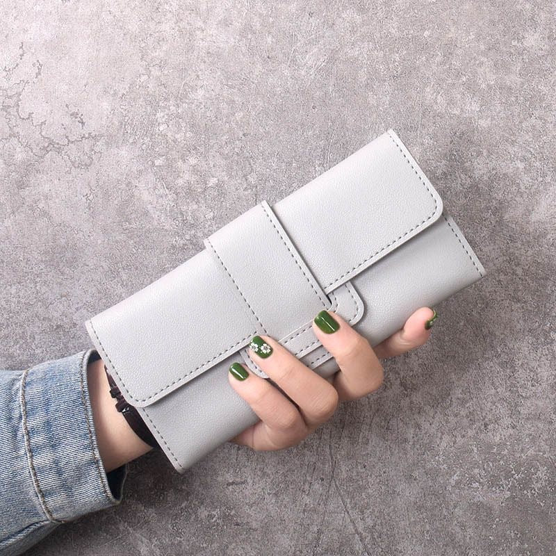 Women's Long Clutch Multifunction Leather Korean Simple Ladies Wallets