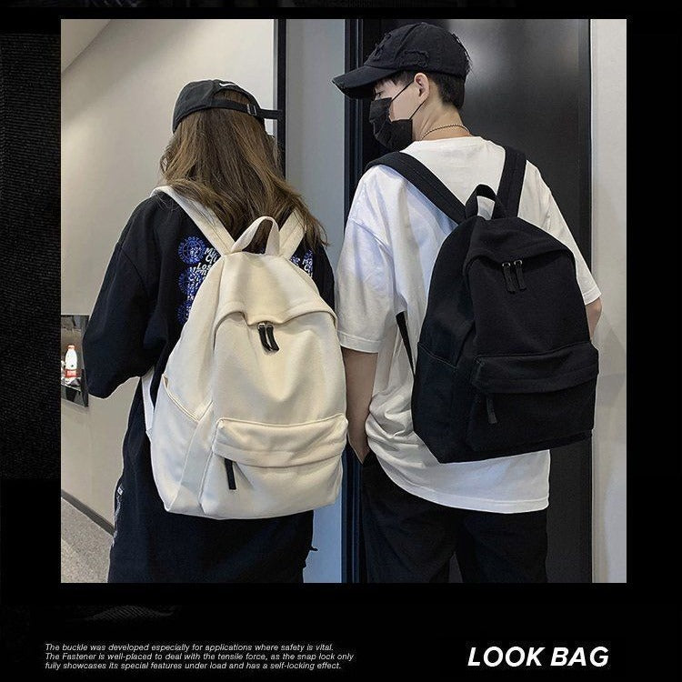 Men's Female Korean Style Simple Fashion University Backpacks