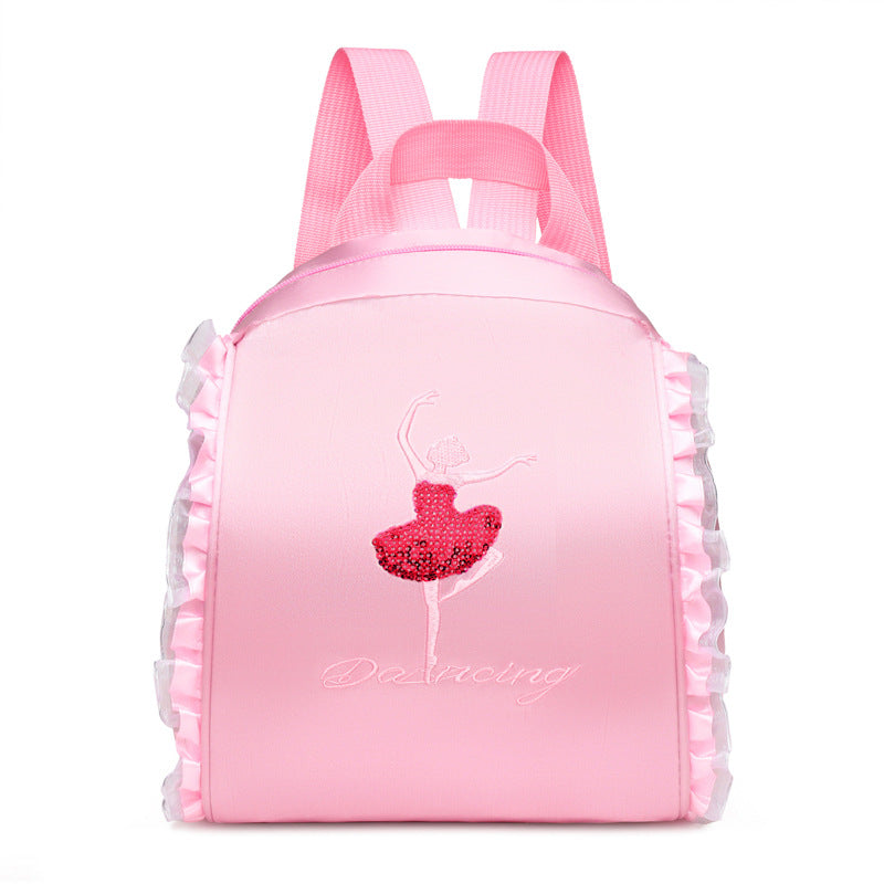 Children's Double Latin Ballet Embroidery Printing Princess Backpacks