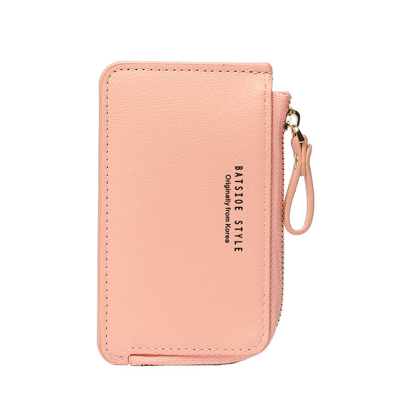 Women's Korean Mini Zipper Simple Fashion Short Coin Purses