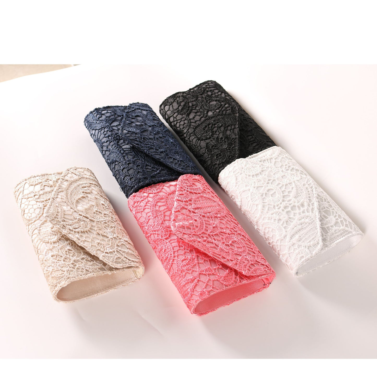 Women's Portable Dinner Banquet Lace Dress Pouch Evening Bags