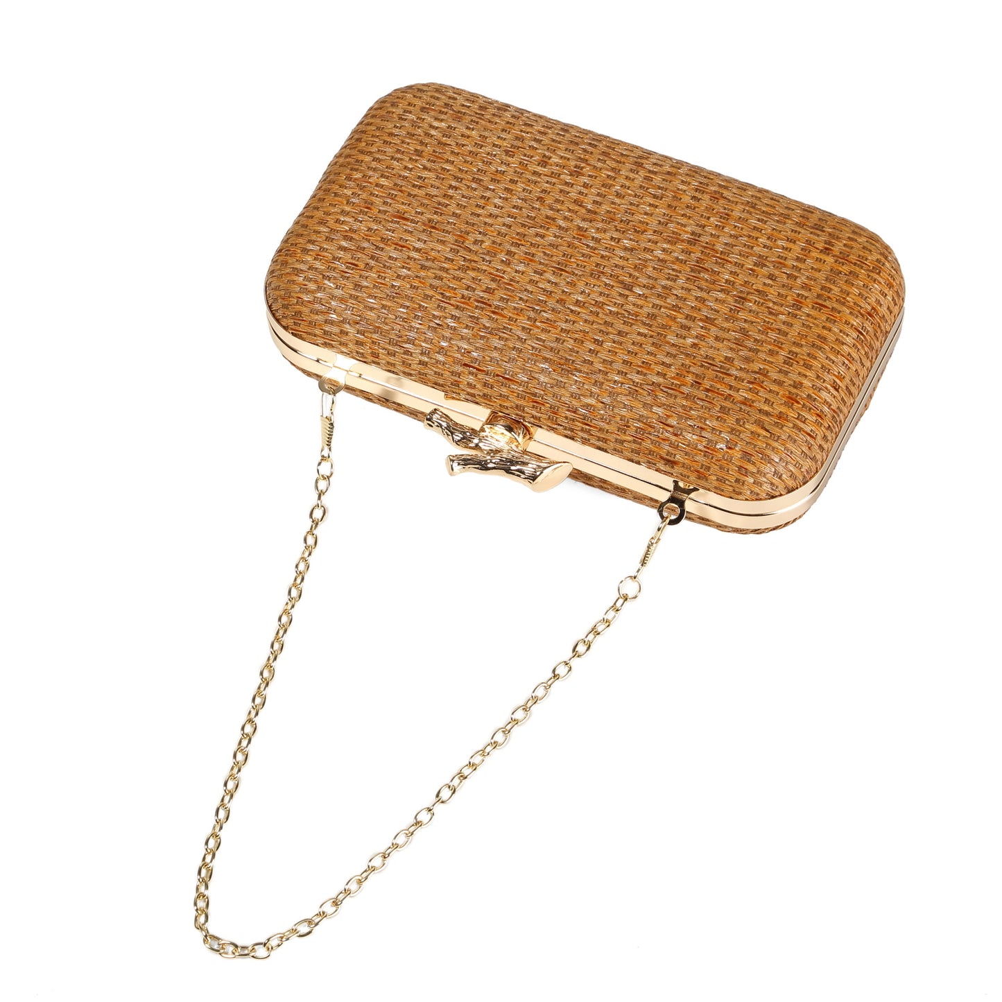 Women's Stylish Hand-woven Straw Clutch For Dinner Evening Bags