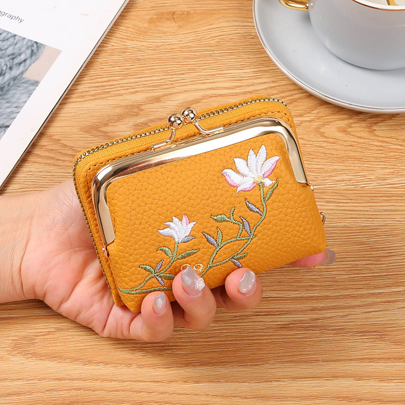 Women's Mini Fashion Small Large Capacity Expanding Coin Purses