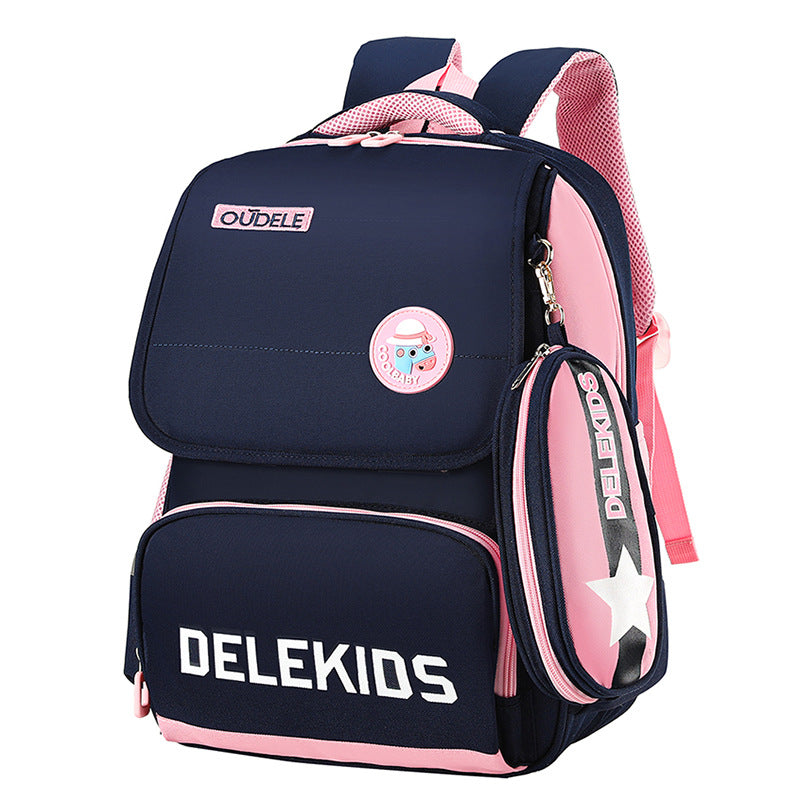 Lightweight Burden Alleviation Breathable Boys Spine Elementary School Students' Schoolbags