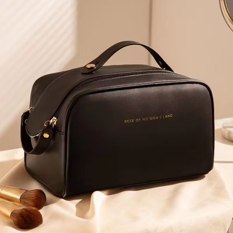 Double Zipper Portable High Capacity Good-looking Cosmetic Bags