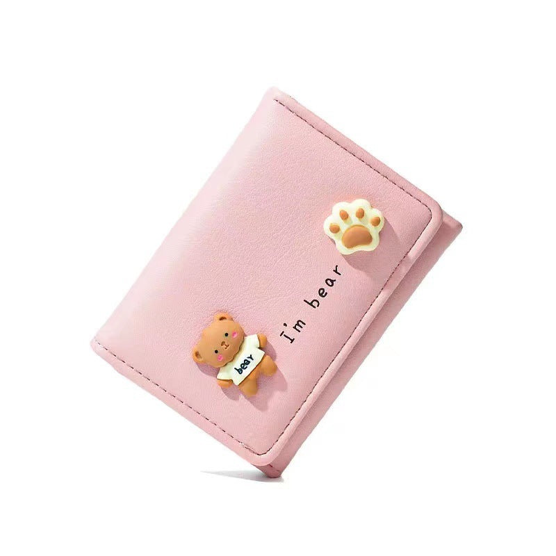 Women's Durable Korean Short Simple Clutch Purses