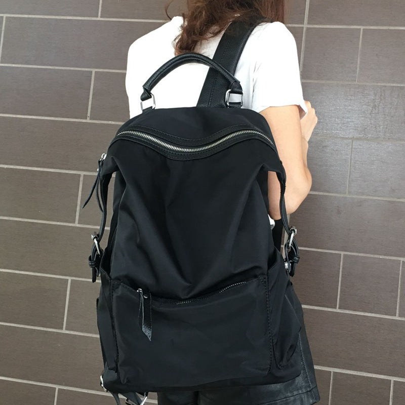 New Leather Waterproof Large Capacity College Backpacks