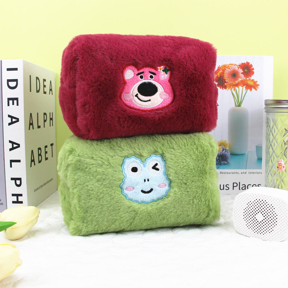 Large Capacity Stationery Pencil Box Cartoon Cosmetic Bags