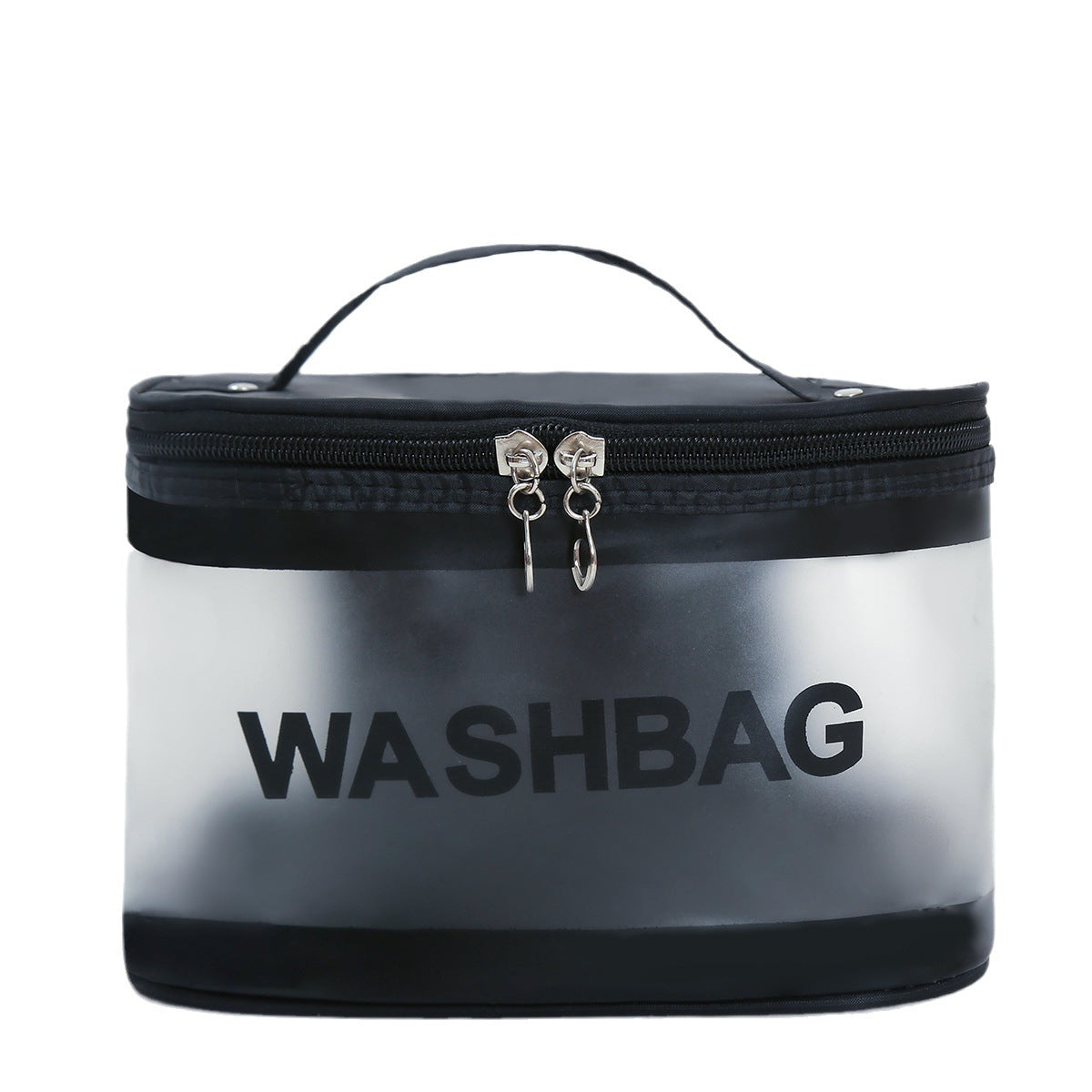 Trendy Cubic Transparent Frosted Storage Wash Cosmetic Bags