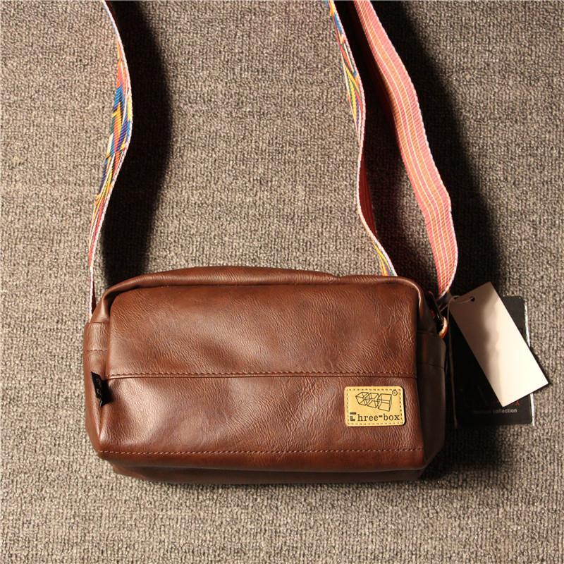 Men's Ribbon Simple Fashionable Printed Boys Mobile Men's Shoulder Bags