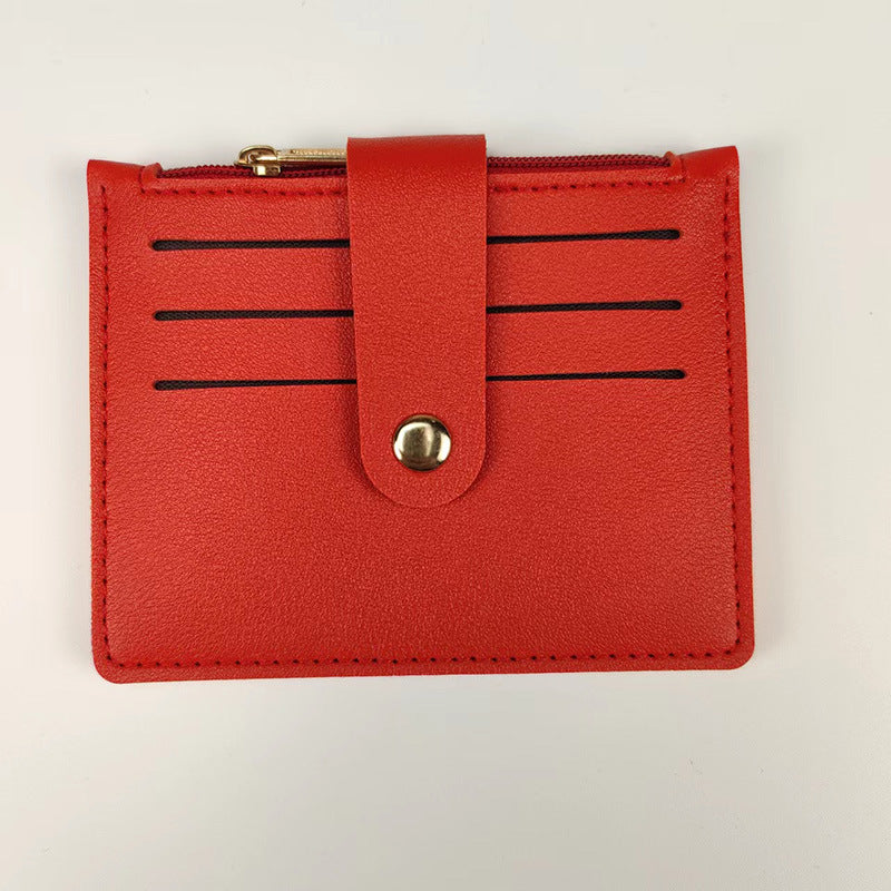 Short Small Certificate With Zipper Hasp Coin Purses