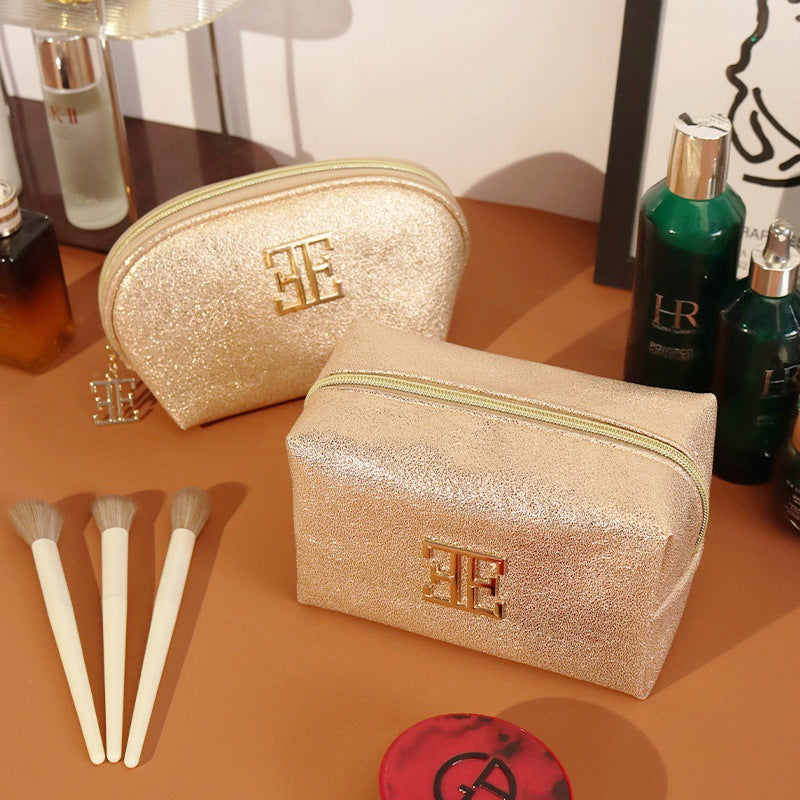 Gilding Large Capacity Good-looking Portable Cosmetics Cosmetic Bags