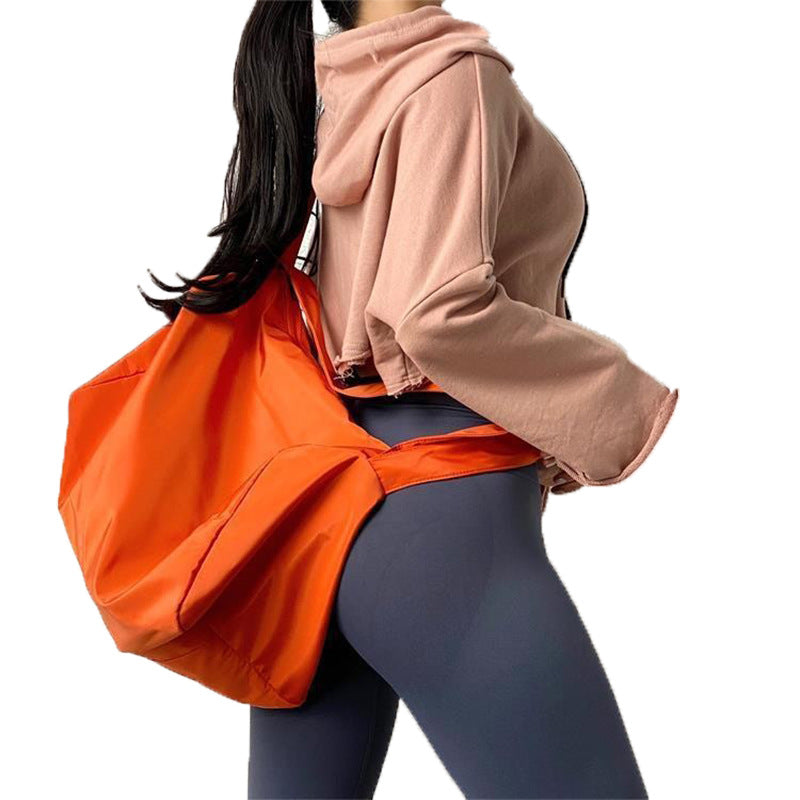 Yoga Solid Color Can Add Fitness Travel Bags