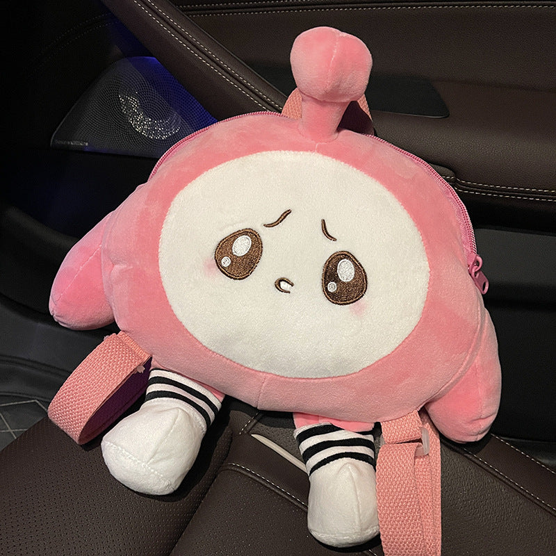 Sacs à dos de dessin animé en peluche de petite poupée mignonne à la mode