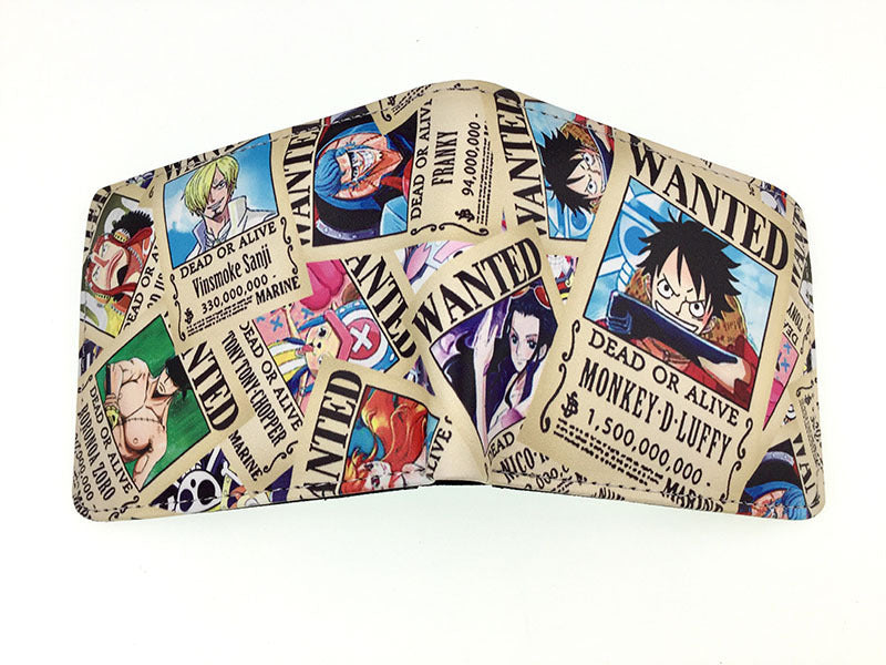 Piece Anime Peripheral Short Trendy Unique Ladies Wallets