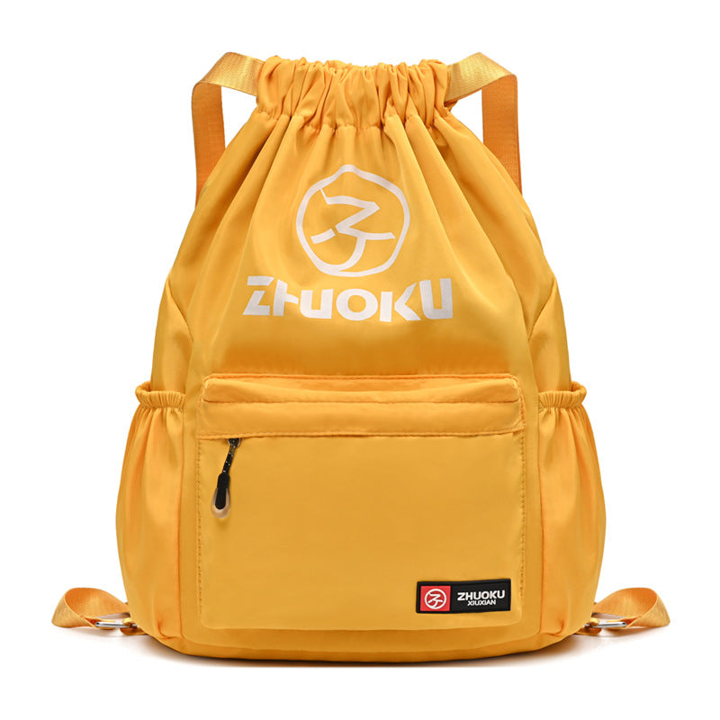 Color Style With Letters Basketball Large Capacity Drawstring Sports Backpacks