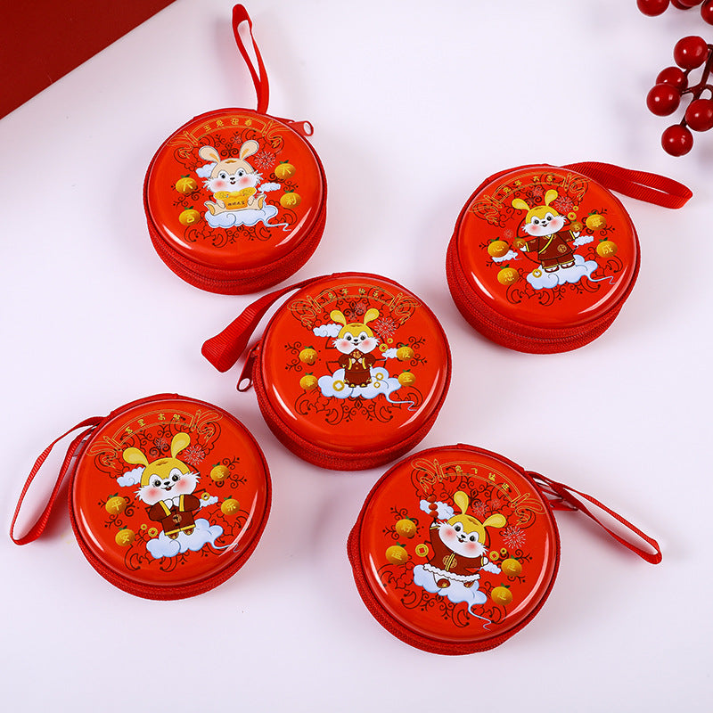 Glamorous Tinplate Earphone Christmas Event Gift Coin Purses