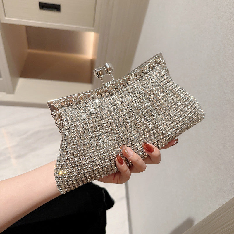 Luxury Rhinestone Shiny Bridal Wedding Matching Evening Bags