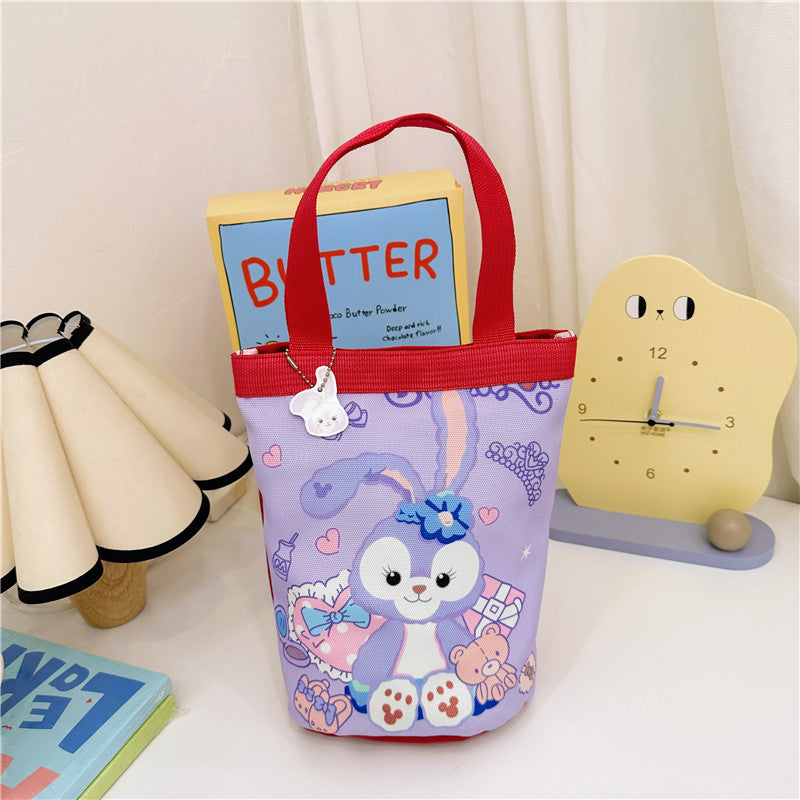 Children's Anime Bucket Portable Canvas Korean Style Children's Shoulder Bags