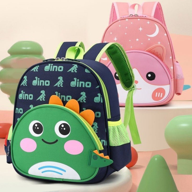 Boys Cartoon Cute Dinosaur Female Super Kindergarten School Bags