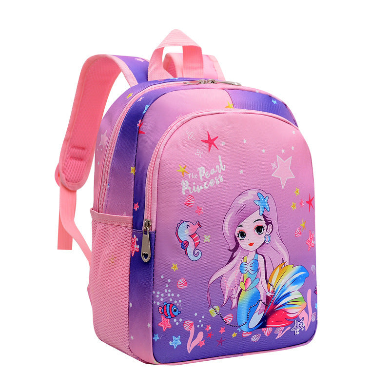 Children's Cute Mermaid Burden Reduction Unicorn Kindergarten School Bags