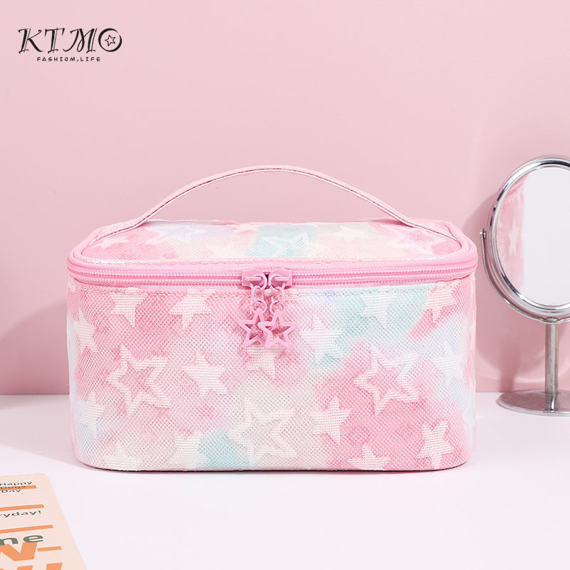 Storage Advanced Gradient Pink Five-pointed Star Bags