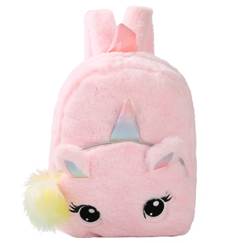 Comfortable Plush Toy Unicorn Cute Cartoon Elementary School Students' Schoolbags