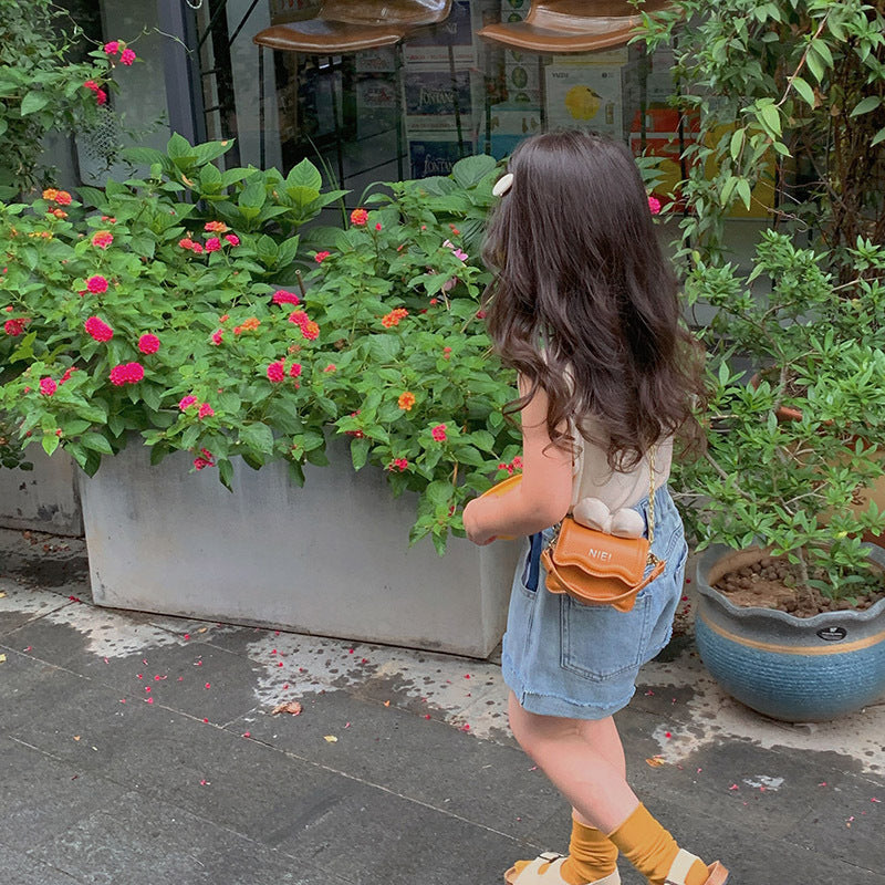 Mini sacs à bandoulière avec chaîne à nœud pour femmes, petits sacs à bandoulière pour enfants, printemps