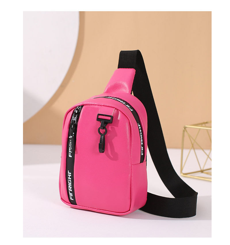 Women's Texture Simple Fashion Color Contrast Wide Waist Packs