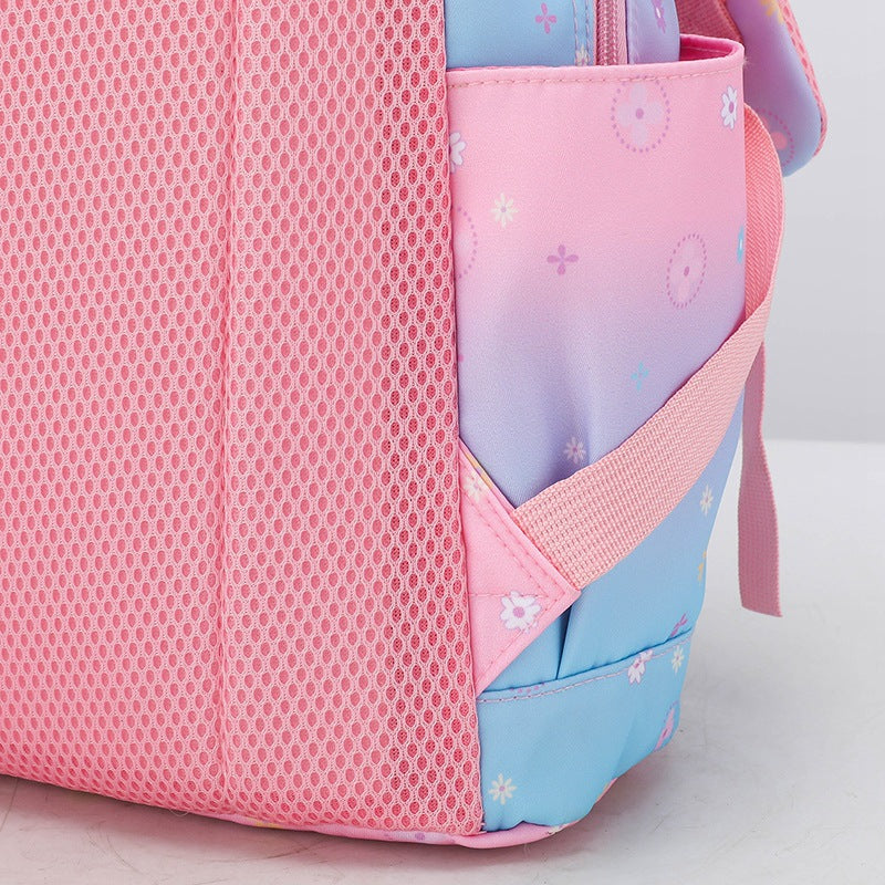 Sacs à dos princesse coréens imperméables pour enfants, couleurs dégradées primaires