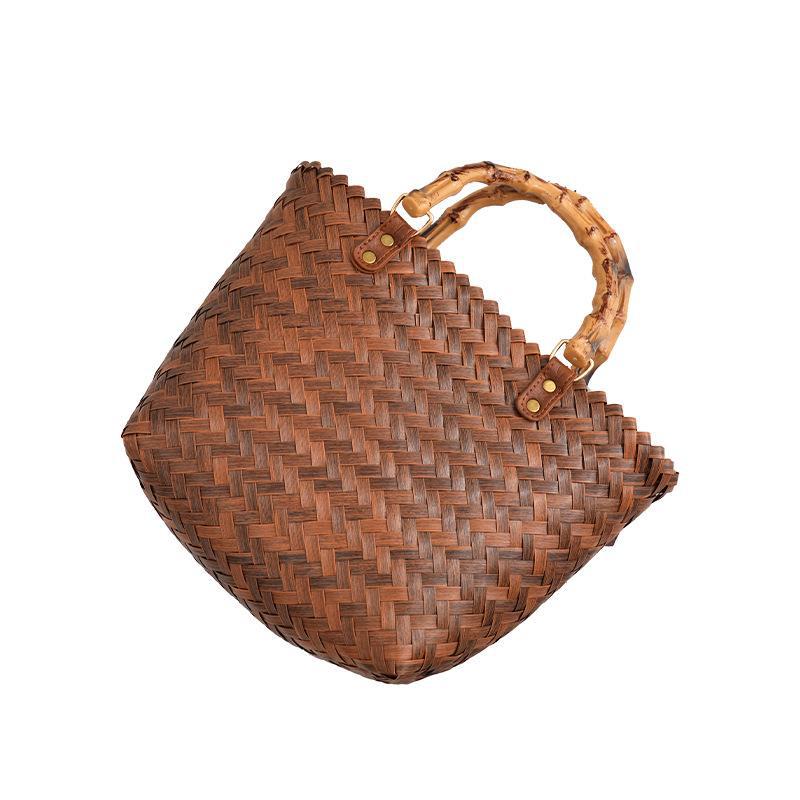 Women's Retro Portable Tote Fashion Handmade Woven Handbags